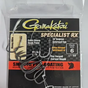 Крючки Gamakatsu specialist RX №6