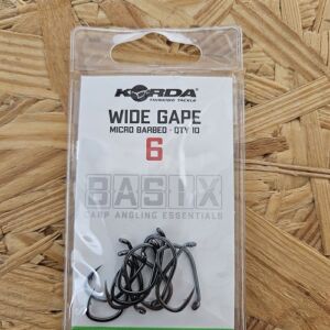 Крючки KORDA basix wide gape №6