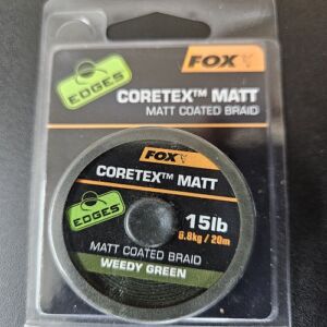 Поводковый материал  FOX CORETEX MATT зелёный 15lb. 20mt