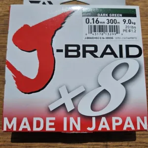 Шнур Daiwa J-Braid 8 - 0.16mm 300mt חוט