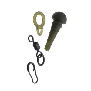 Комплект зажимов для крепления защитных рукавов Carp Pro SmartRig - зелёный 5шт