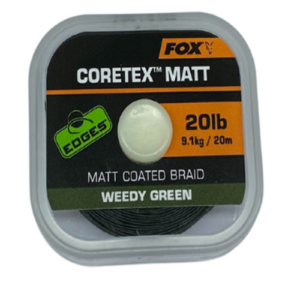 Поводковый материал  FOX CORETEX MATT зелёный . 20lb. 20mt