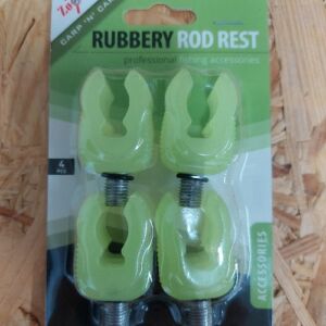 Задник для удилища RUBBERY ROD REST fluorescent. מעמד גומי לחכה